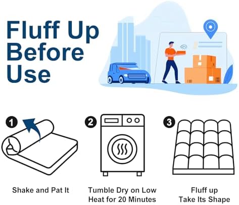 COONP Twin Mattress Topper, Extra Thick Pillowtop, Cooling Plush Mattress Pad - Image 5