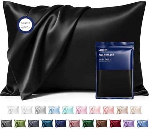 MR&HM Satin Pillowcase 2 Pack, Queen Size 20"x30" by MRHM