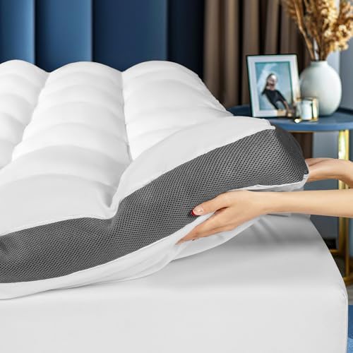 4 Inch Memory Foam Mattress Topper Queen Size by LIANLAM