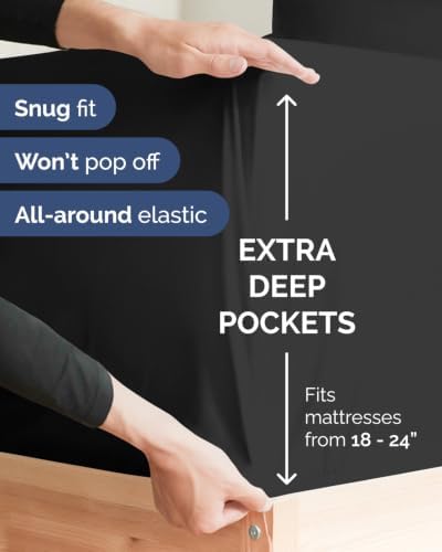 CGK Linens 2 Pack Extra Deep Queen Fitted Sheets - Image 2