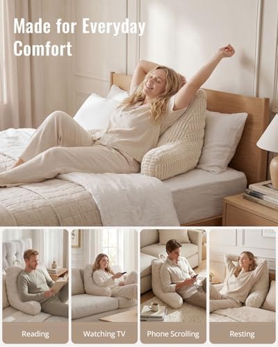 Blissful Diary Reading Pillow, Large Backrest Pillow - Image 7