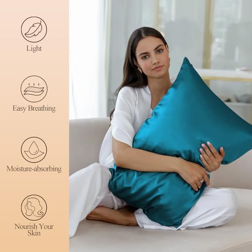 Silk Like Satin Pillowcase King Size, 2 Pack, 20x36 Inches - Image 2