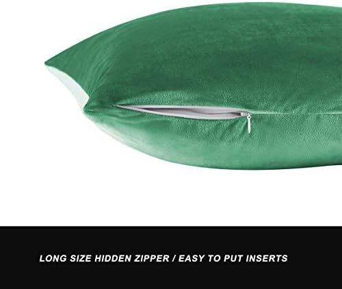 GIGIZAZA Decorative Throw Pillow Covers 20 x 20, Mint Turquoise Sofa Pillow - Image 3