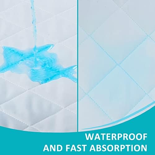 60"x80" Queen Washable Bed Pads Waterproof, Mattress Protector - Image 4