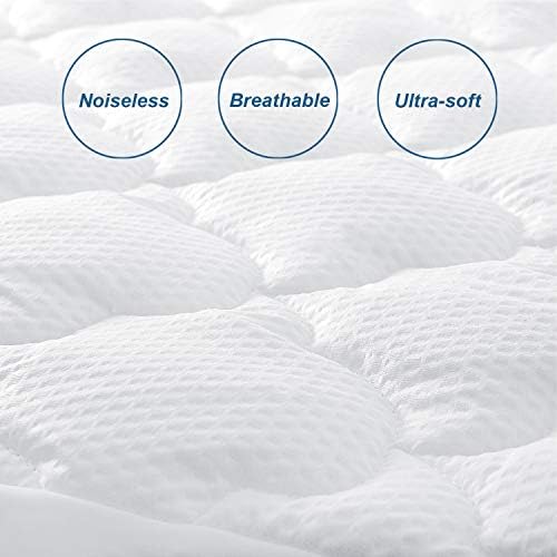Queen Air Mattress Pad Cover Thick Quilted Topper Fits Inflatable Matresss - Image 4