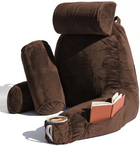 Nestl Reading Pillow with Shredded Memory Foam Includes 2 Neck and Lumber by Nestl