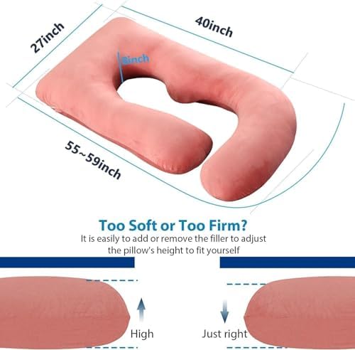 Pregnancy Pillows for Sleeping, U Shaped Full Body Maternity Pillow for - Image 3