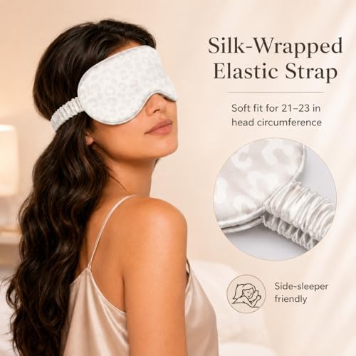 Silk Sleep Mask Light Blocking Luxury 100% Mulberry 22mm Silk Eye Mask Eye - Image 5