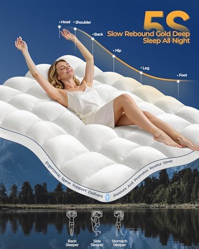 Kayfia King Mattress Topper, Mattress Pad - Image 5