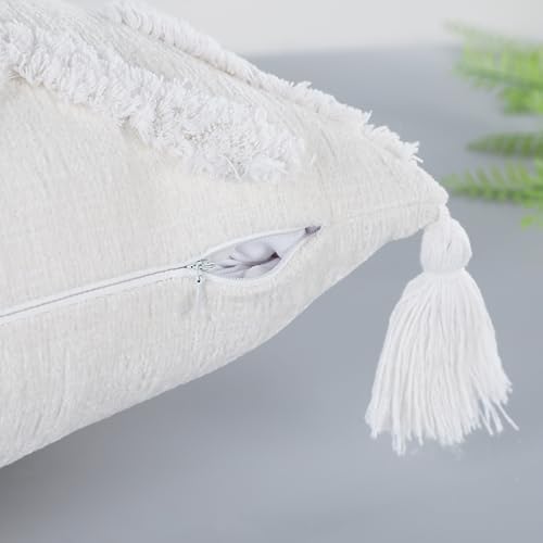 PANOD Decorative Long Lumbar Pillow Cover 12x40 Boho, Super Soft Chenille Extra - Image 5