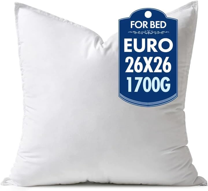 MIULEE 26x26 Inch Synthetic Down Alternative Euro Pillow Insert by MIULEE