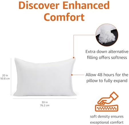 Amazon Basics Down Alternative Pillows - Image 2