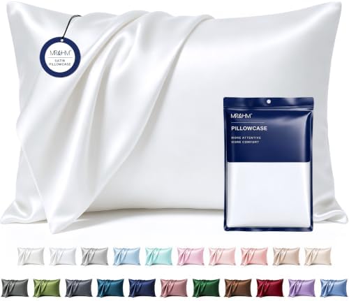 MR&HM Satin Pillowcase 2 Pack, Standard Size 20"x26" by MRHM
