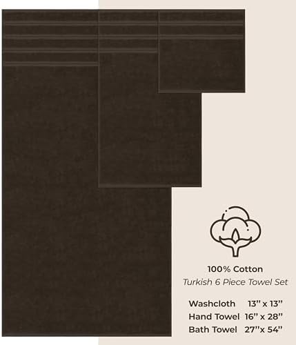 American Soft Linen 100% Cotton Luxury Turkish Towels, 6 Piece Towel Set - Image 4
