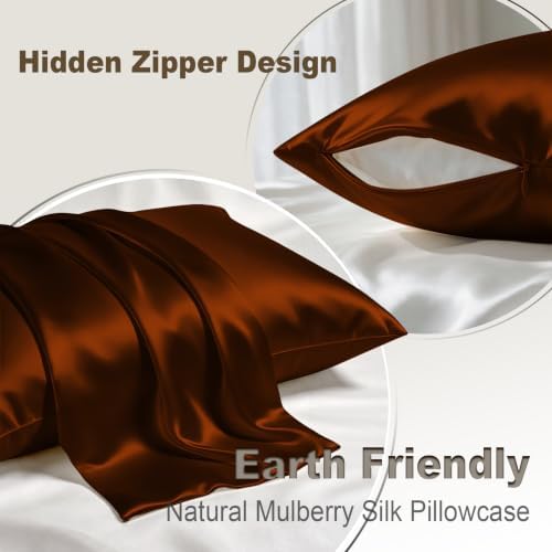 LYSHIN Silk Pillow Cases 2 Pack Queen Size - Image 2