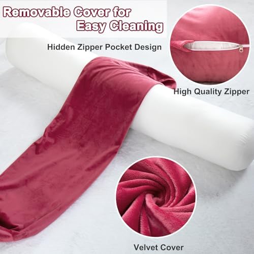 1 MIDDLE ONE Bolster Pillow for Bed, Long Round Body Pillow for Adults - Image 6