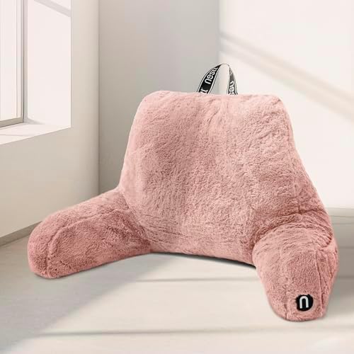 Nestl Fur Reading Pillow, Stylish Back Pillow by Nestl