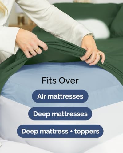 CGK Linens 2 Pack Extra Deep Cal King Fitted Sheets - Image 7