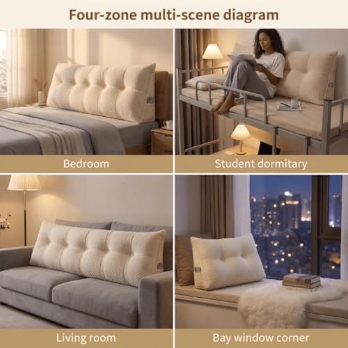 Headboard Pillow Full Size, Reading Pillow - Image 6