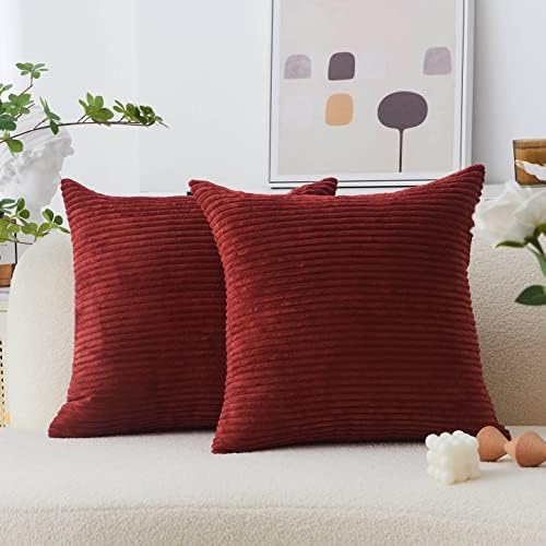 Home Brilliant Red Pillow Covers by HomeBrilliant