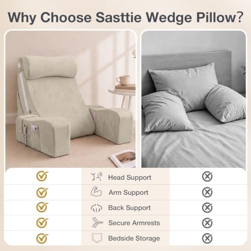 Sasttie 15-25 inch Adjustable Reading Pillow - Image 6