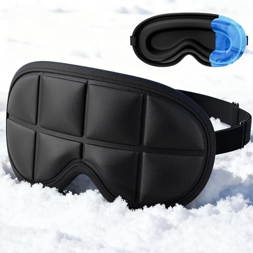 3D Cooling Sleep Mask with Double Coldfocus Gel by Tolaccea