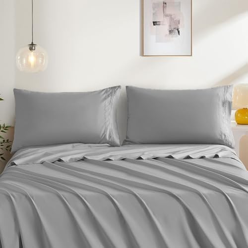 Dark Grey Queen Size Pillow Cases Set of 2 - Image 2