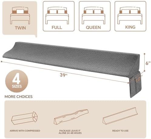 EUHAMS Twin Size Bed Wedge Pillow - Image 4