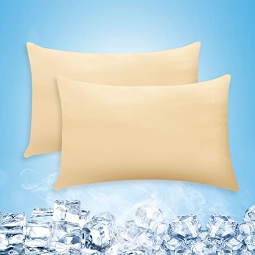 Cooling Pillow Covers Only, King Size Set of 2 by AilemeiDirect