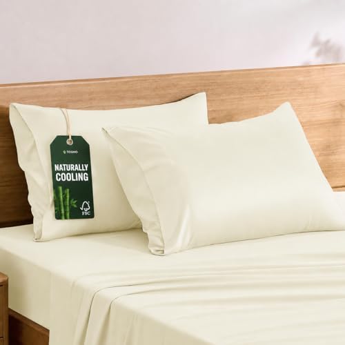 TOSMO Luxury Bamboo Viscose Pillowcase | Pillow Cases Standard Size by Tosmo