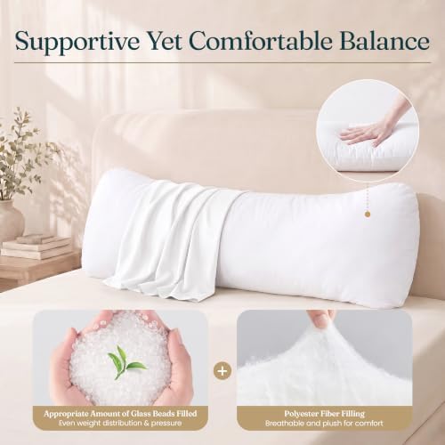 Oubonun Weighted Body Pillow for Side Sleepers, 41x10in 7.15lbs - Image 5