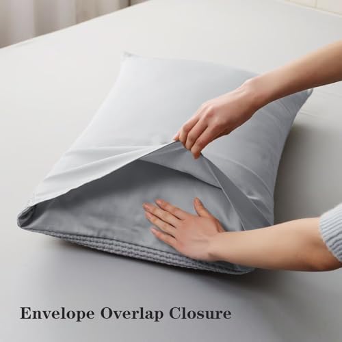 100% Cotton Waffle Pillow Shams King Size Set of 2 - Image 4