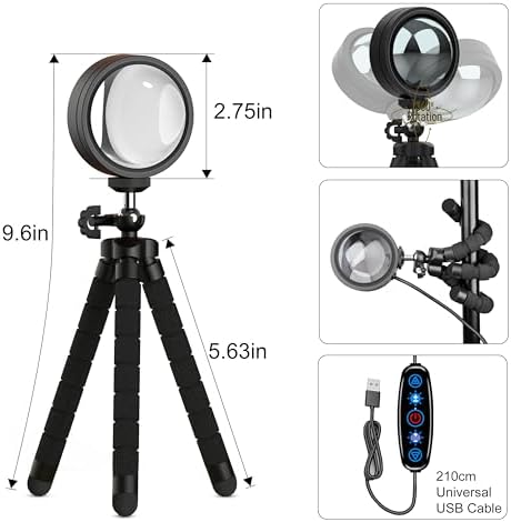 XEBKOR Sunset Lamp Projector Multicolor Changing LED Projection Lamps - Image 5