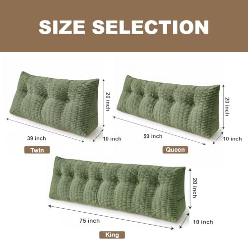 Headboard Pillow Queen, Wedge Pillow - Image 5
