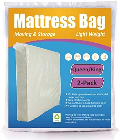 ComfortHome Mattress Bag for Moving and Storage, Fits Queen and King Size by ComfortHome