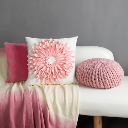 OiseauVoler 3D Sunflower Handmade Throw Pillow Covers Decorative Pink - Image 7