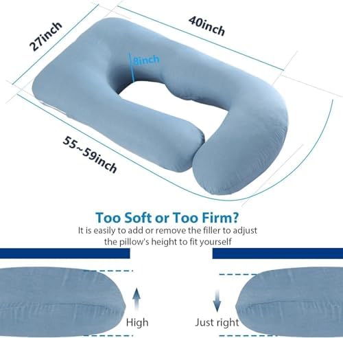 Pregnancy Pillows for Sleeping, U Shaped Full Body Maternity Pillow for - Image 4