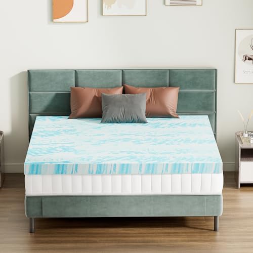 Sweetcrispy Memory Foam Mattress Topper, Full Size, 3 Inch Cooling Pad - Image 6