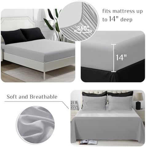 JOLLYVOGUE Oversized King Comforter Set, Ultra-Soft Bed in a Bag 7 Pieces - Image 4