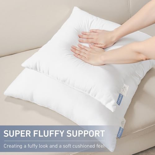 Leeden 24x24 Throw Pillow Inserts Set of 2, Pillow Forms - Image 2