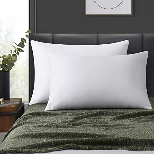 100% Cotton Zippered Pillow Cases King Size Set of 2, Super Soft & Breathable by LOSAFEFE