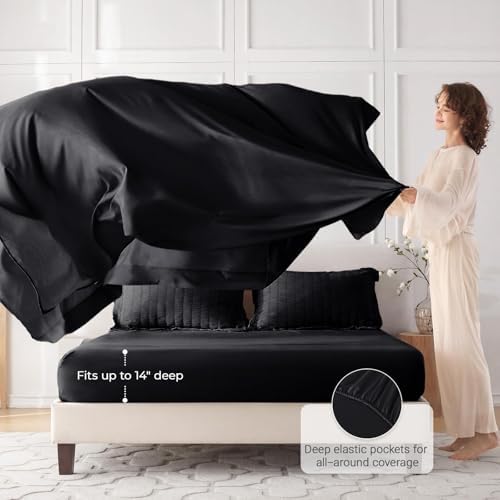 MUXHOMO 7 Pieces King Comforter Set, Seersucker Bed in a Bag King Size - Image 3