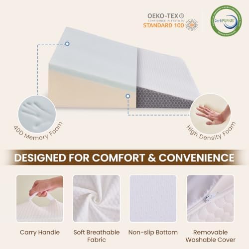 BDEUS Basic 7.5" Bed Wedge Pillow - Image 7