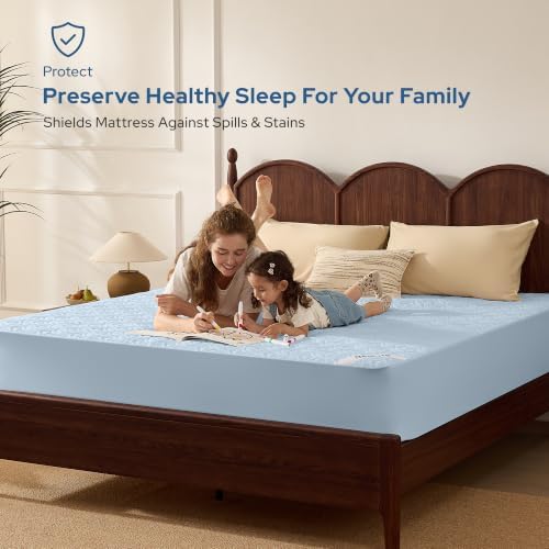 BEDLORE Waterproof Mattress Protector, King Size Mattress Pad - Image 2