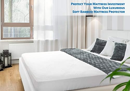 PlushDeluxe Bamboo Waterproof Mattress Protector, Twin XL Size, Ultra Soft - Image 5