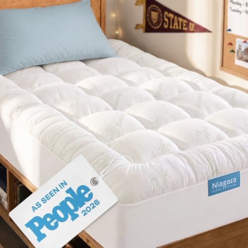 Niagara Sleep Solution Twin XL Ultra Soft Mattress Topper—Back Pain Relief by NiagaraSleepSolution