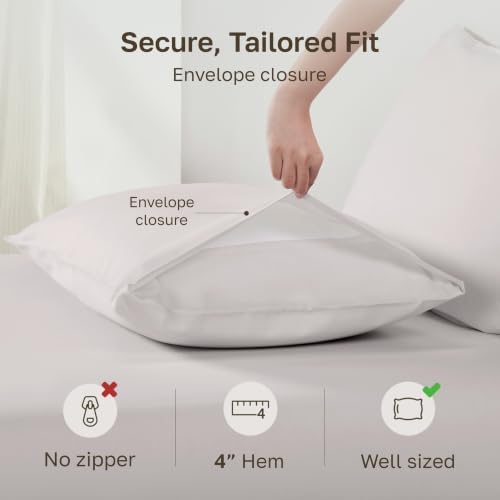 California Design Den 100% Organic Cotton 2-Pack Pillow Cases King - Image 4