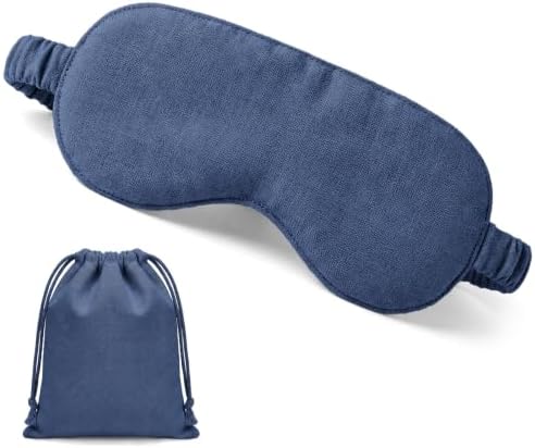 1 Set Pure Linen Sleep Mask Organic Cotton Eye Cover Gift by Funnysoft