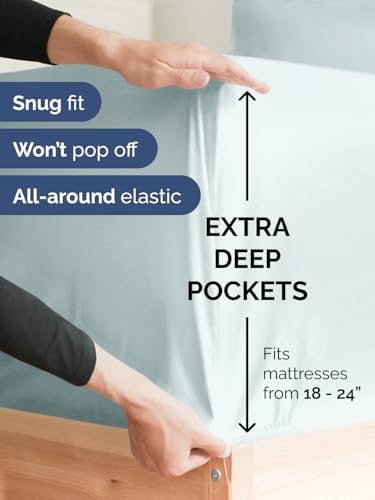 CGK Linens Extra Deep Twin Fitted Sheet - Image 2