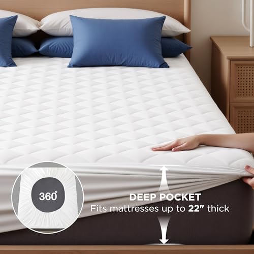 Bedsure Twin Mattress Protector, Quilted Waterproof Mattress Protector - Image 5